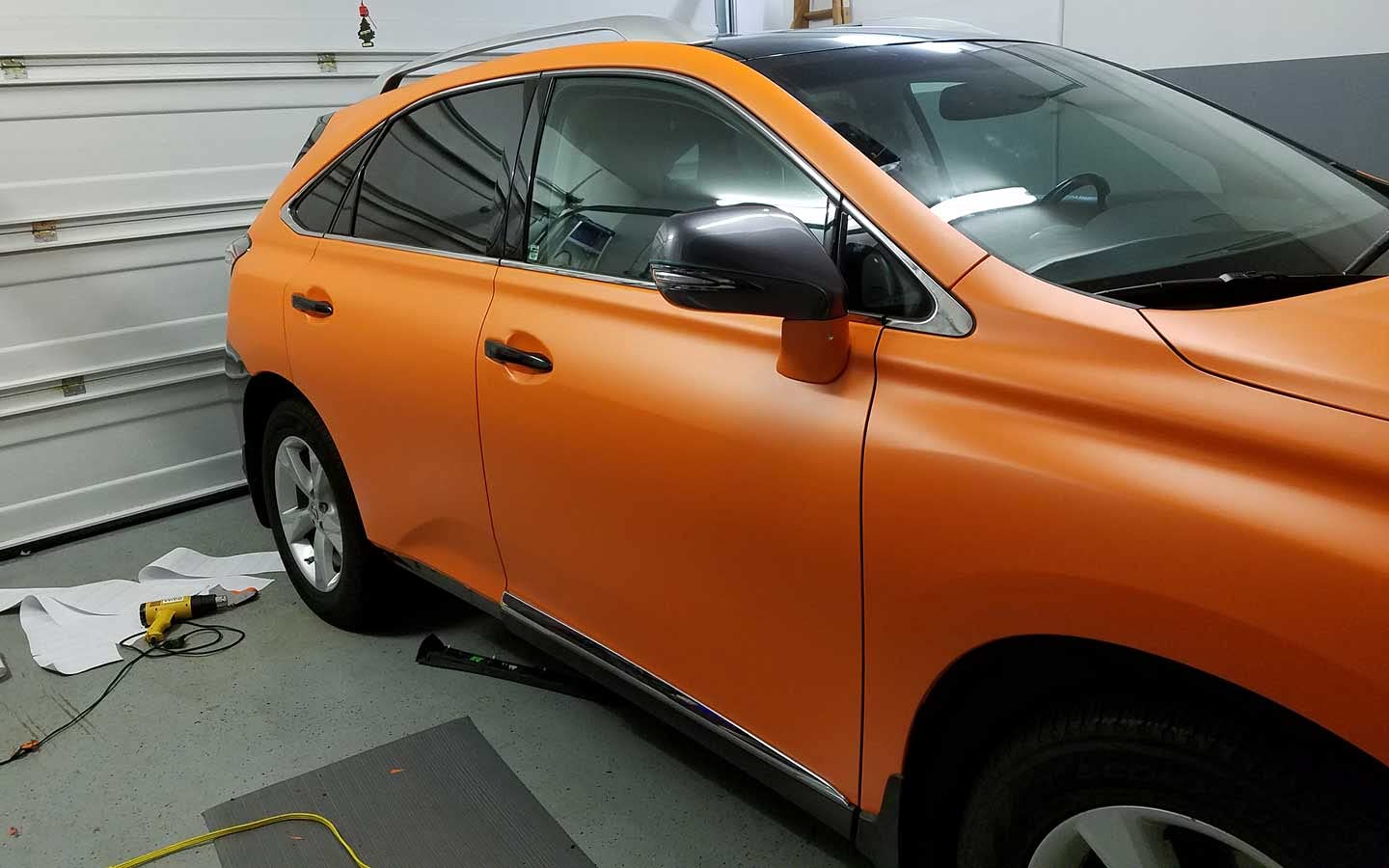 Vvivid+ Premium Vinyl Wrap Film (10Ft X 5Ft, Matte Metallic Orange)