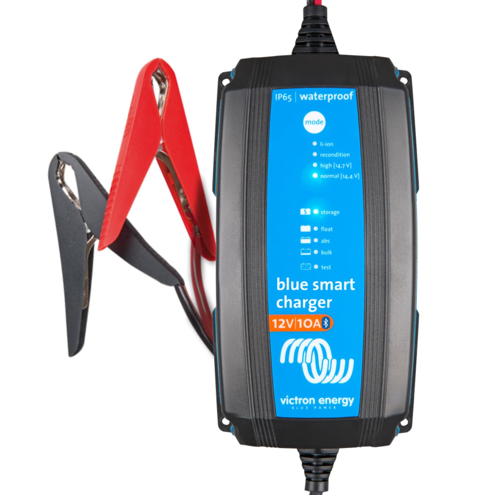 Victron Energy Blue Smart IP65 Smart Car Battery Charger 12V 10A, Float & Trickle Charger and Desulfator for Motorcycle, ATV, RV