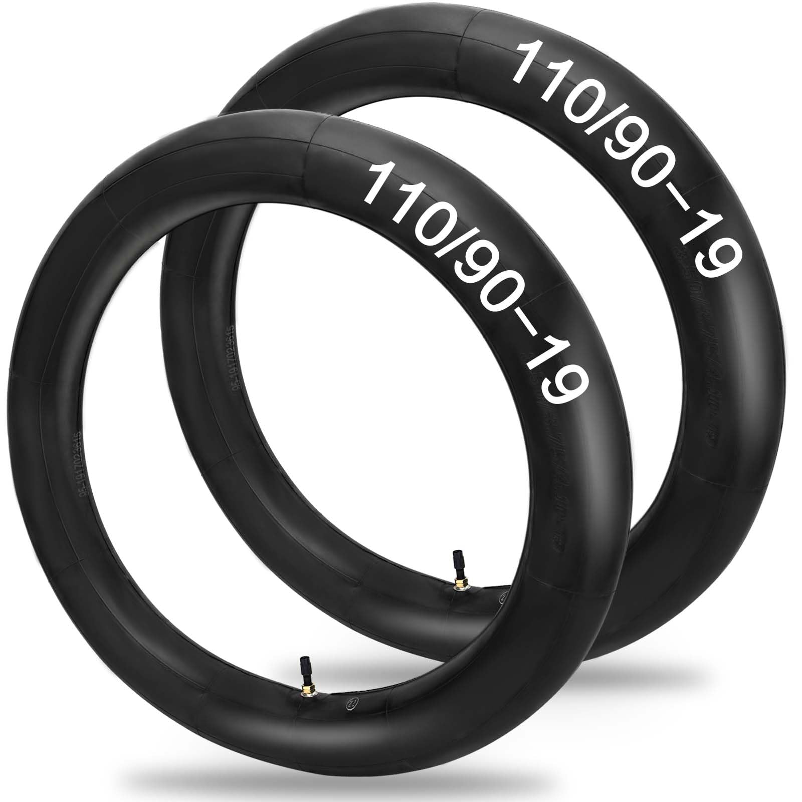 110/90-19 (4.50 x 19) Inner Tubes 110/90-19 Dirt Bike Tube Heavy Duty Motorcycle Tube with TR4 Straight Valve Stem Fits Motorcyc