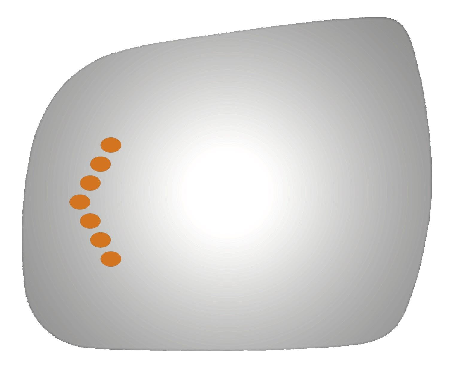 Burco 4375S Driver Side Power Replacement Mirror Glass With Lasered Holes To Use With Factory Turn Signal Indicator For 2011-201