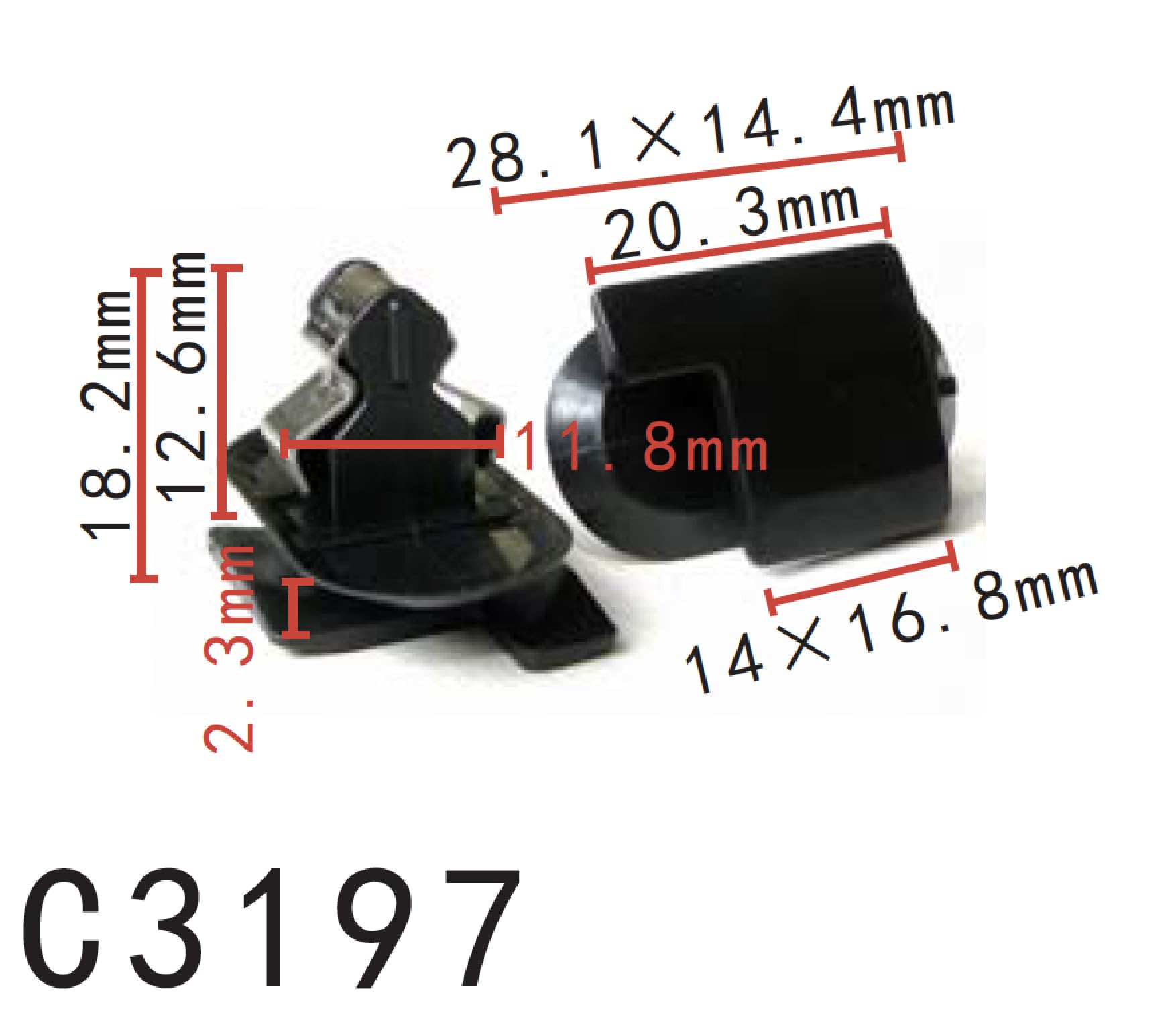 Autobahn88 Retainer Clip For Pillar Panel,Trunk Molding, Compatible With Gm,Renault (Oem: 24405739, 7703077478) (Pack Of 20)