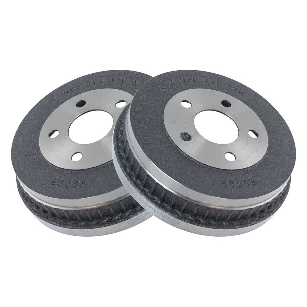Trq Rear Brake Drum Pair Set For 2007-2005 Mercury Sable / 2001-2007 Ford Taurus