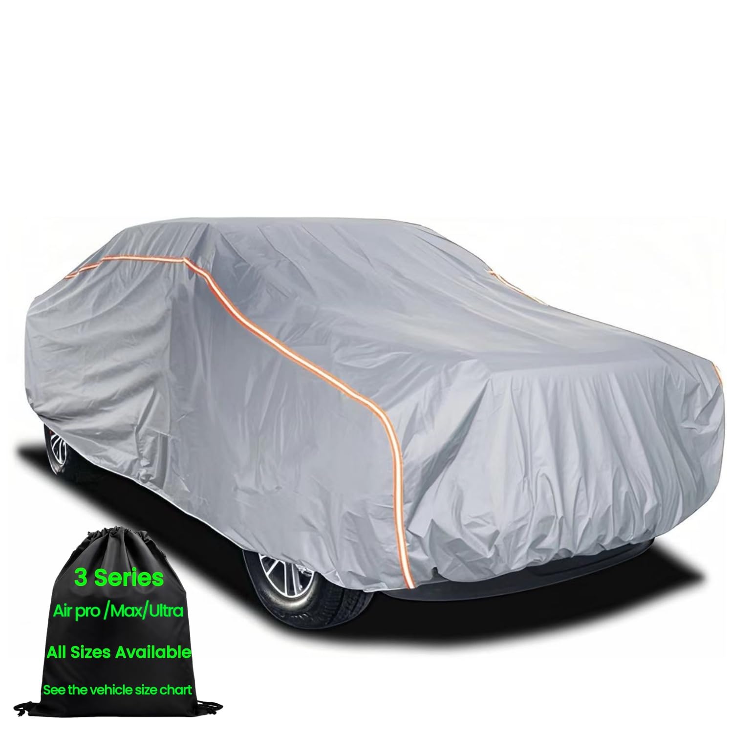 Anitant Truck Cover Waterproof All Weather Small Pickup Cover Snow Tarp Protection Truck Blanket Pickup Covers Fit Under 212''