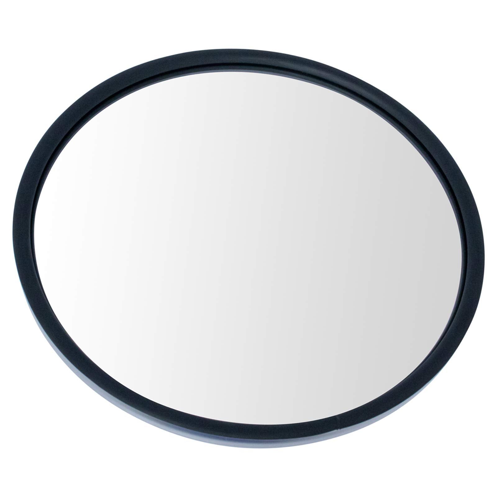 Trq 8.5'' Round Convex Mirror Pair Stainless Steel Center Stud W/Mounting Bracket