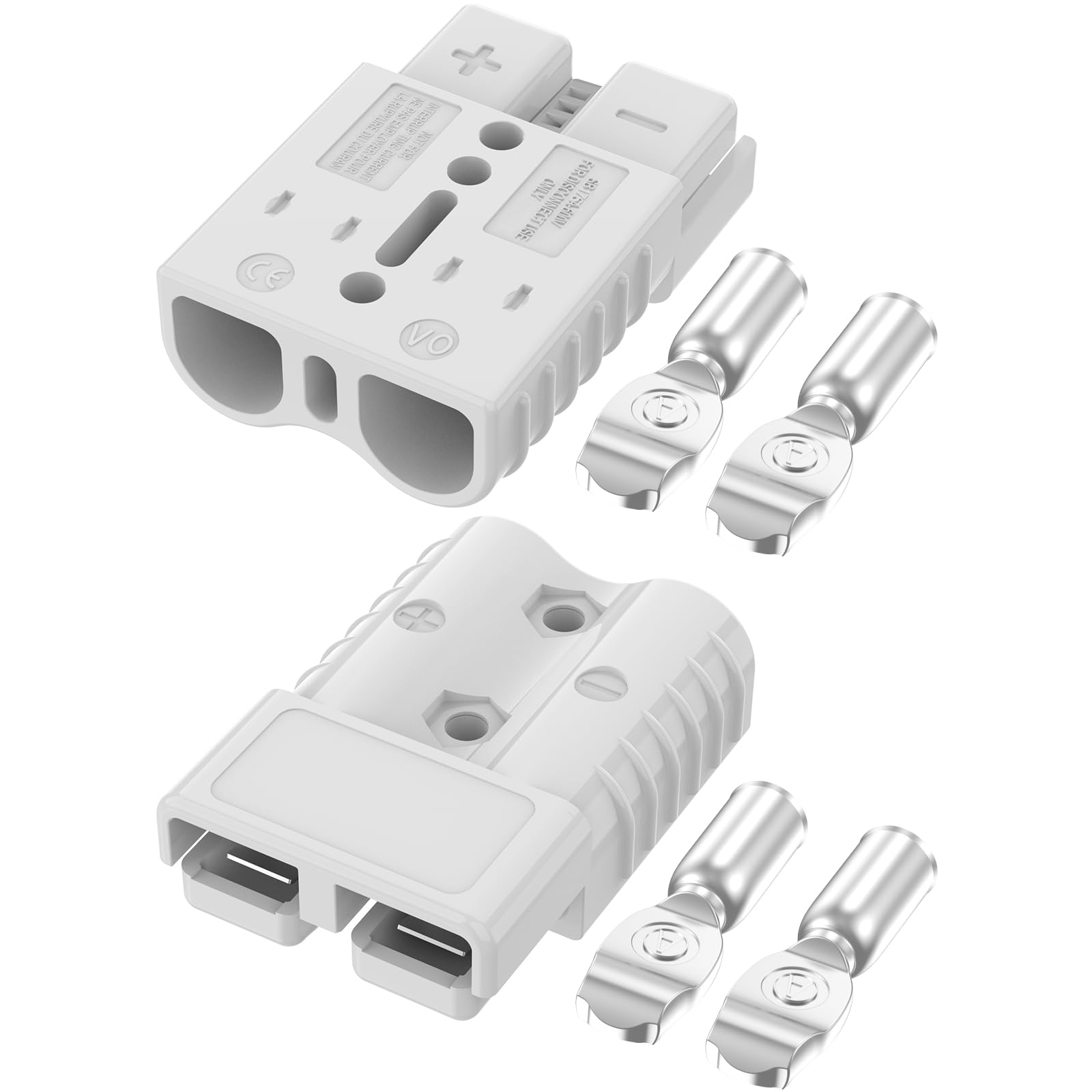 furwishlisting Anderson Connector 175A 600V Battery Quick Connect/Disconnect for 1/0-4 AWG Cables, Anderson Plug for Winch, Trai