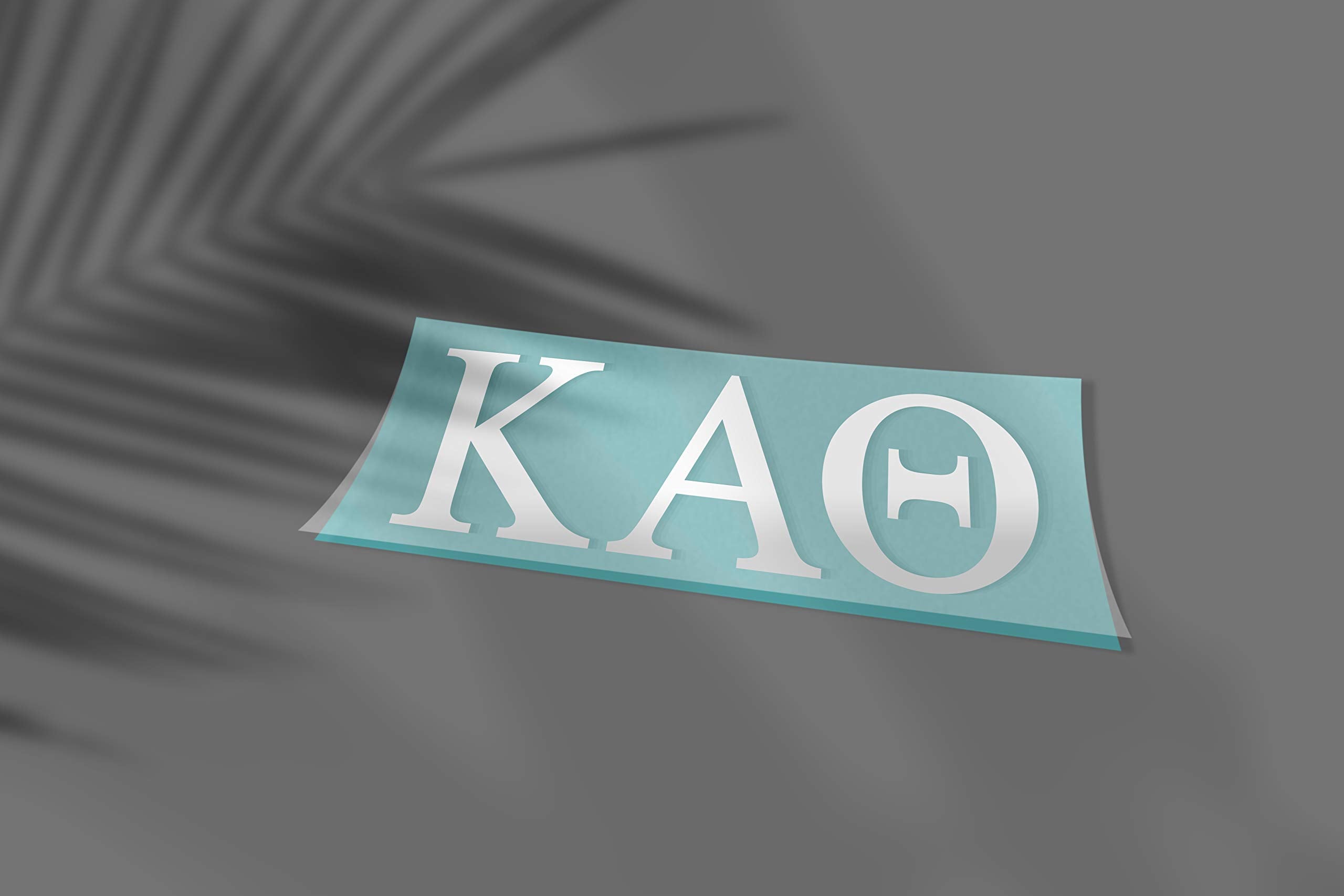 Pro-Graphx Kappa Alpha Theta Greek Sorority Sticker Decal, 2.5 Inches Tall, White