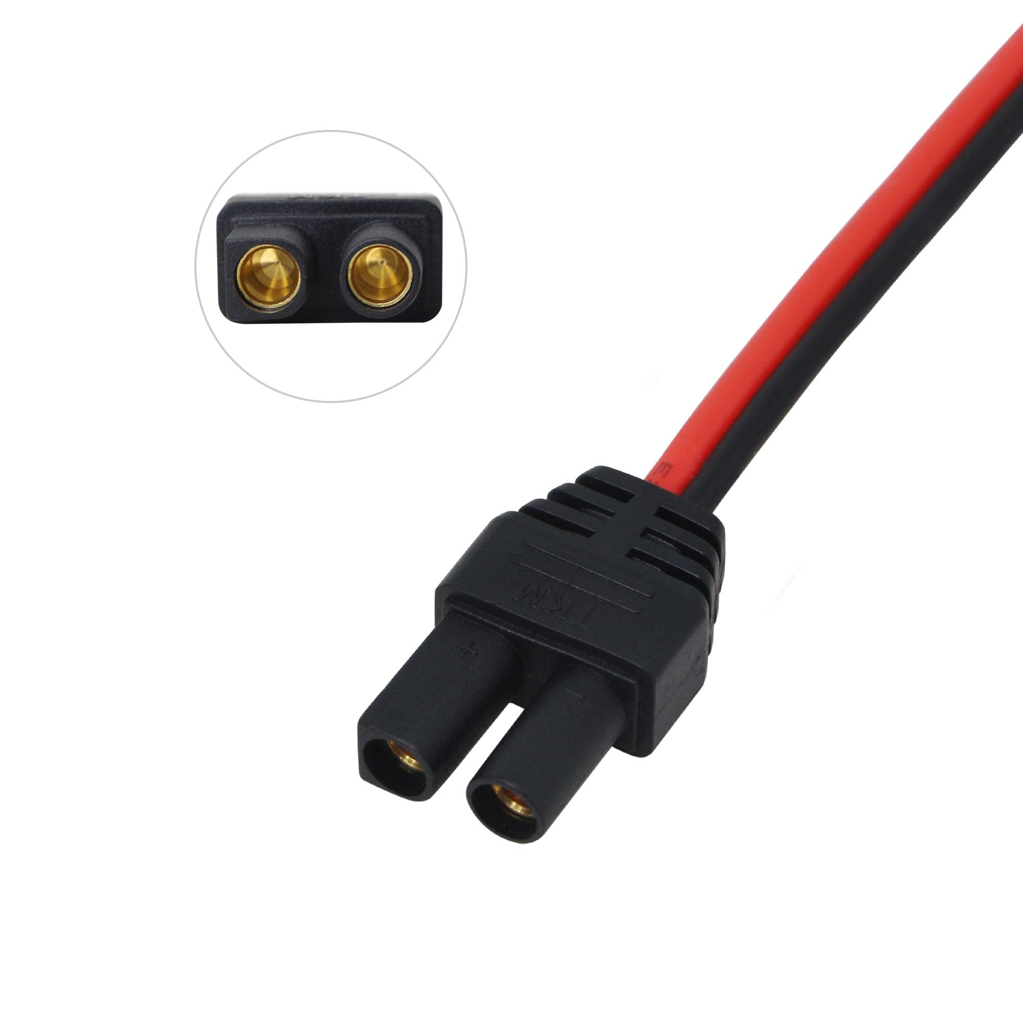 CERRXIAN Cigarette Lighter Plug to EC5 for Battery Booster, 40cm, 12V/24V, Black