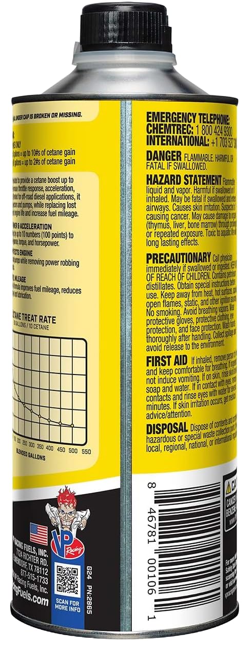 VP Racing Fuels Madditive Cetanium Cetane Concentrate - 1 Quart, Model 2865