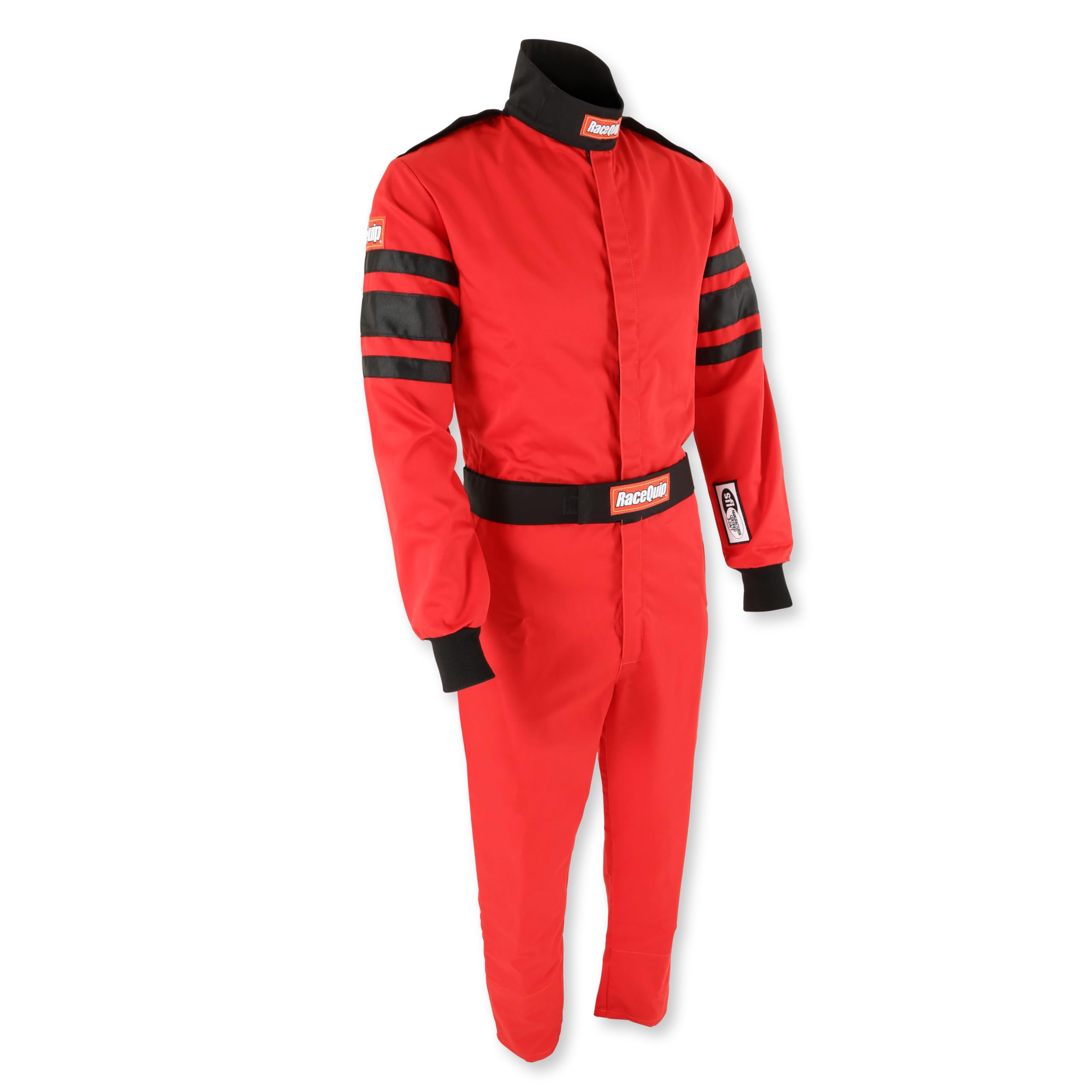 Racequip 110013Rqp 110 Series 1-Pc Driving Suit Sfi 3.2A/1 Red/Black Medium