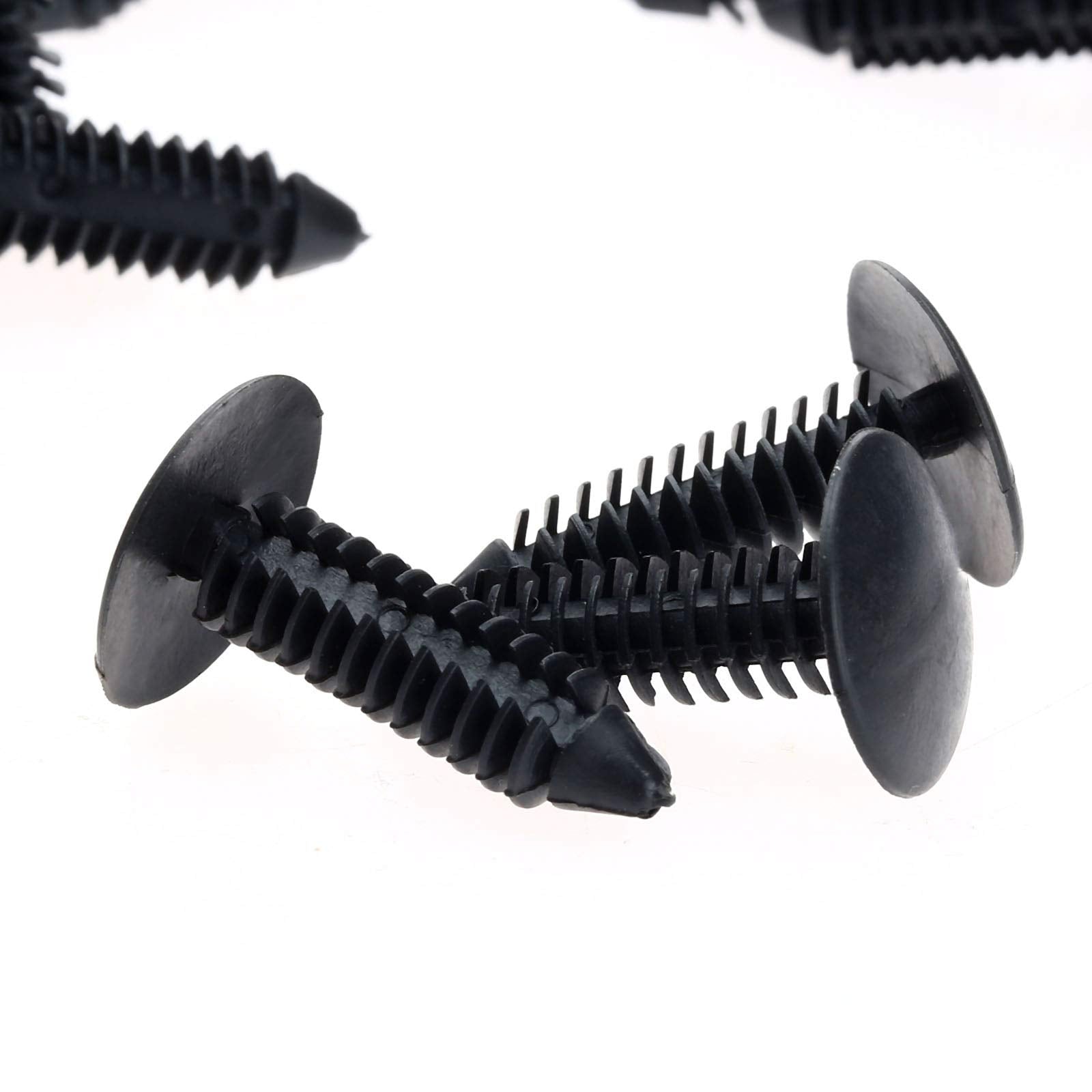 Dophee 50Pcs Car Push Pin Retainer Clips, Nylon Universal Auto Door Trim Panel Body Fender Bumper Shield Screws Fasteners Rivet