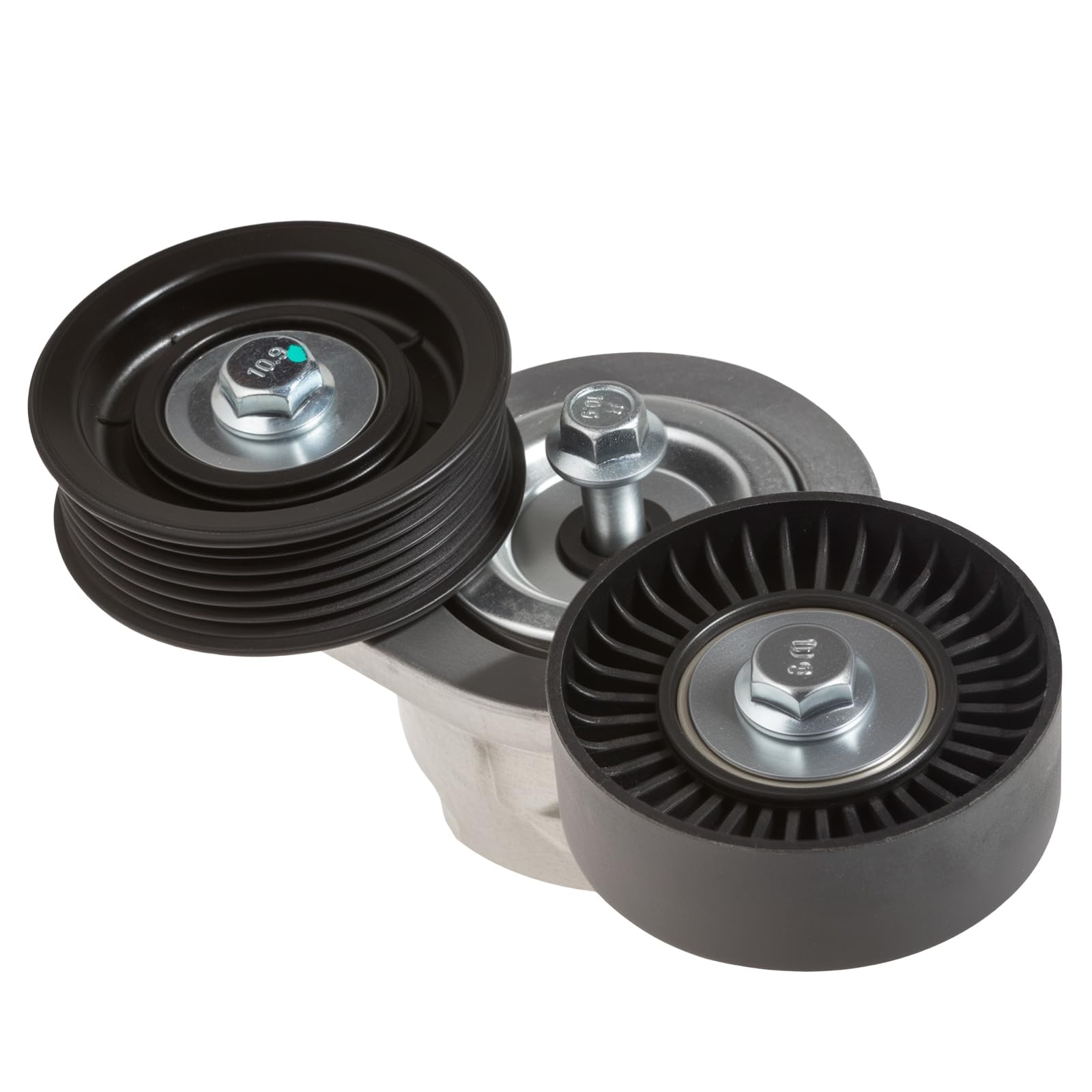AUQDD 39120 Belt Tensioner and Pulley Assembly (W/76mm Dia. Pulley) Fit For 07-09 Chrysler Aspen /04-11 Dodge Dakota /04-09 Dura