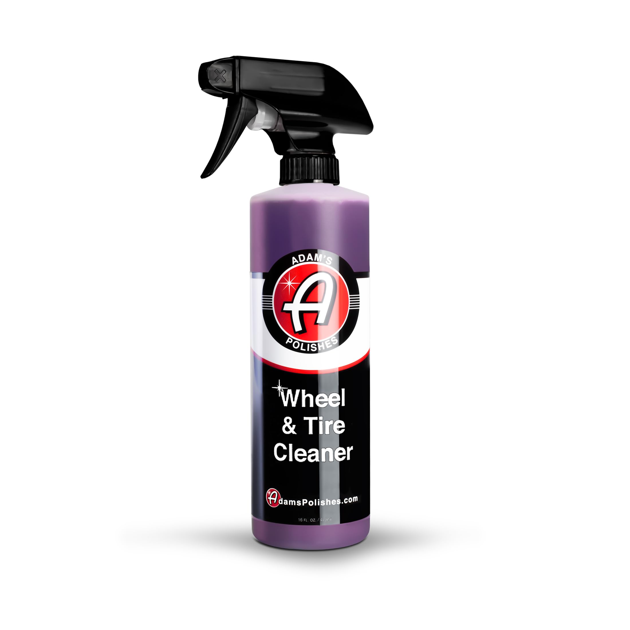 Adam's Polishes Wheel & Tire Cleaner - 16oz All-in-One Car Wash Spray, Safe on Most Rim Finishes, Purple