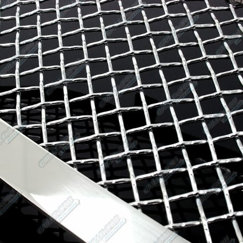 APS Chrome Stainless Steel Mesh Front Grill Insert for Chrysler Crossfire 2004-2008, Model R76526T, 1.8mm Wire Mesh