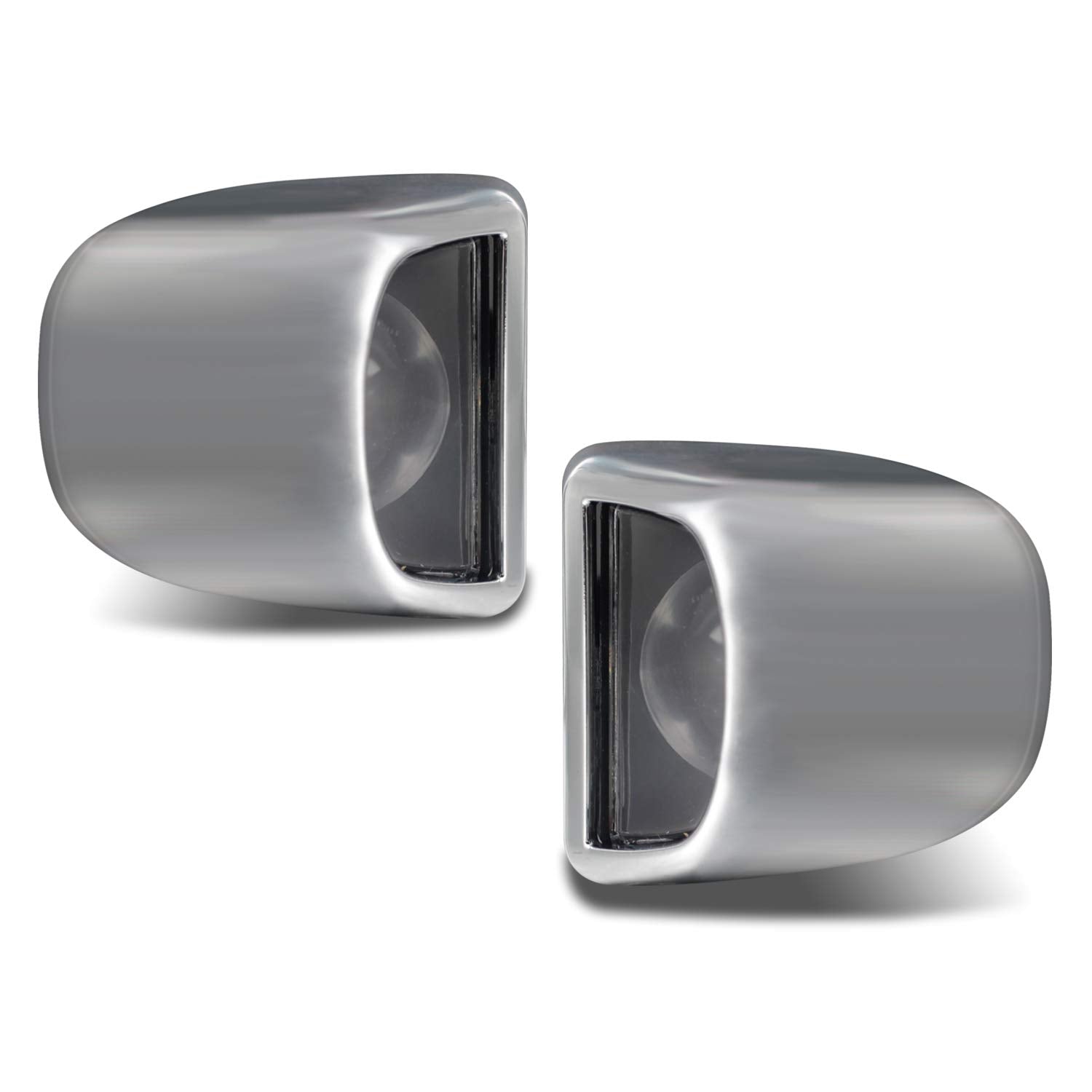HERCOO License Plate Light Housing for Silverado, Sierra, Escalade, Yukon - Chrome, Polycarbonate, Model 8542101080