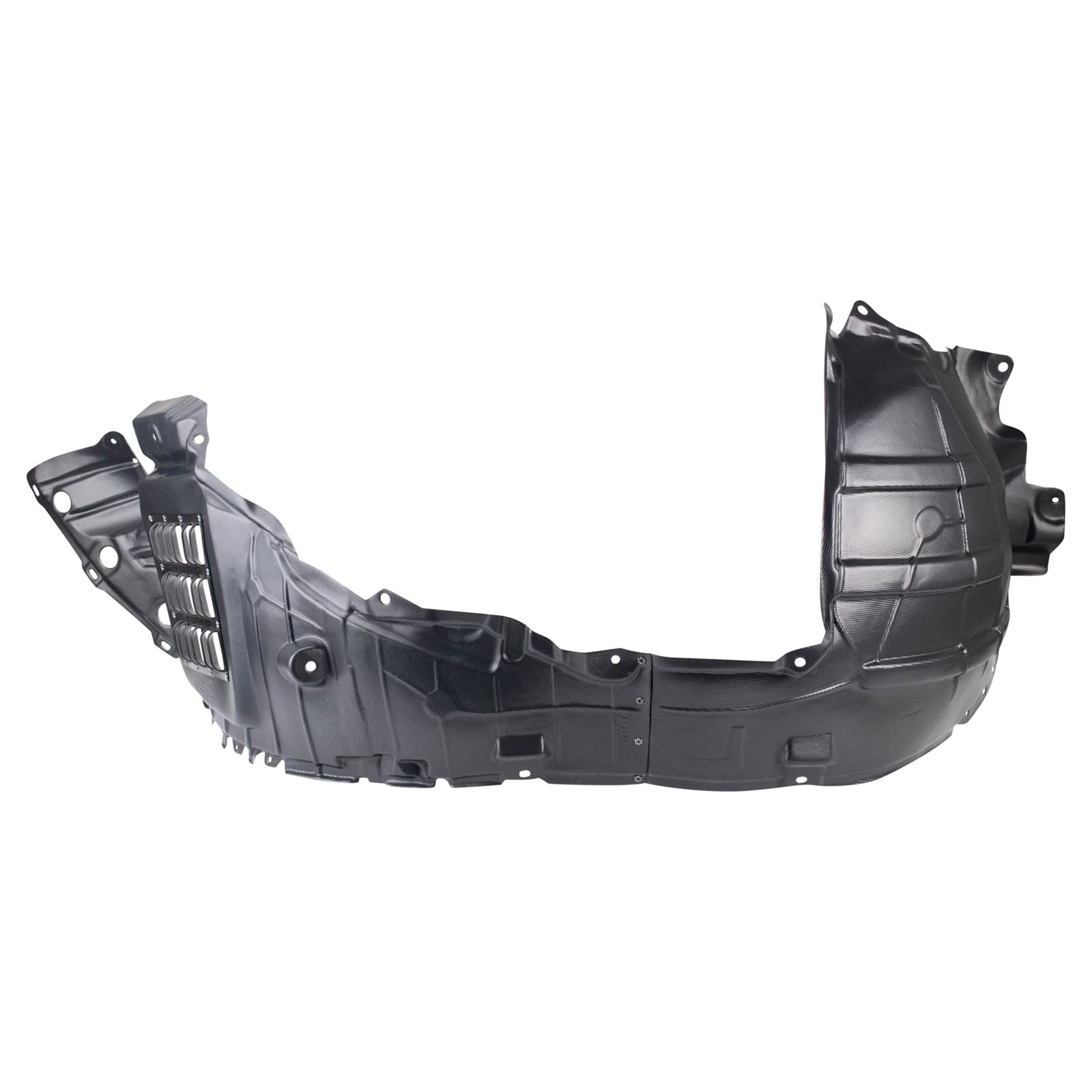 TRQ Inner Fender Liner Set for 2015-2020 INFINITI QX60/Nissan Pathfinder, Black, Metal, Model BDA14634