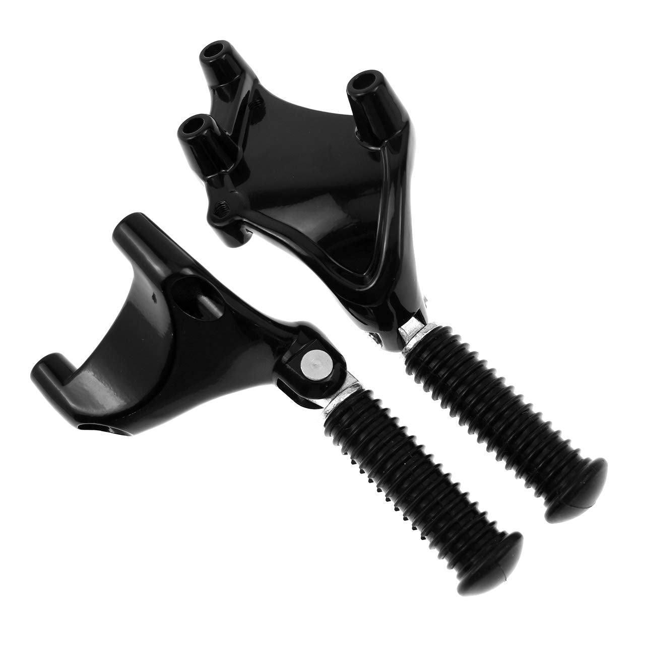 HDBUBALUS Motorcycle Rear Passenger Foot Pegs Footpegs Foot Rests Pedal & Mount Fit for Harley Sportster Iron XL 883 1200 Forty 