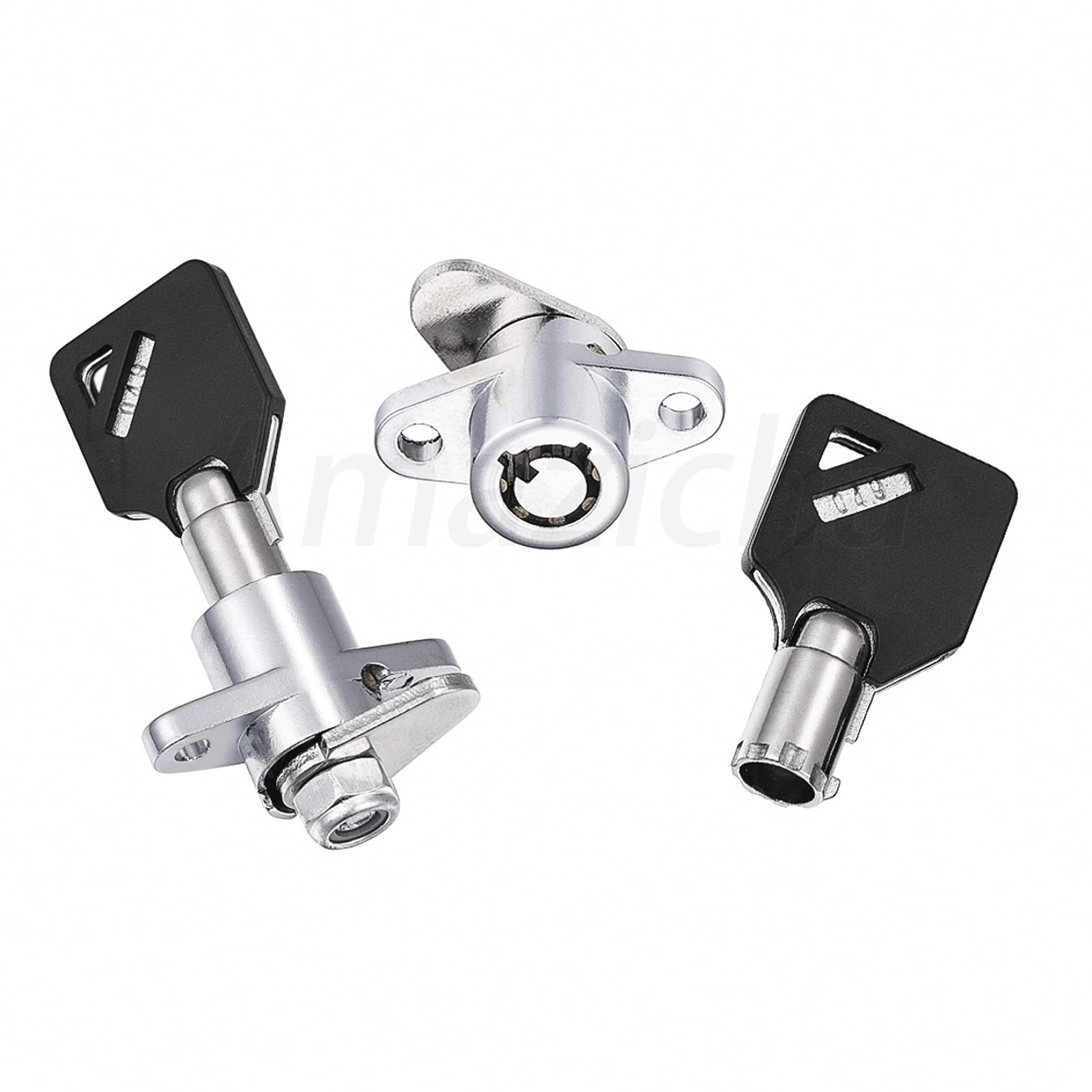 Amazicha Saddlebag Lock Set for Harley Davidson Touring 1993-2013 - Steel, One Size