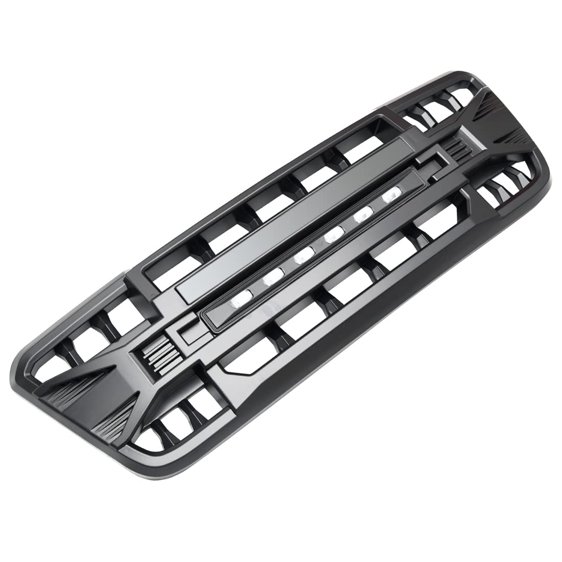 MEGAIE Front Grill for 2004-2008 F150, Matte Black, Off-Road Lights, Durable ABS Material