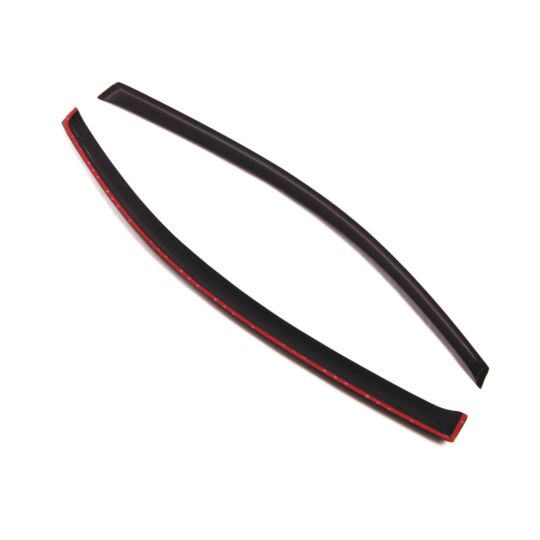 Tuningpros Wd2-138 Dark Smoke 2 Pcs Set Window Visor (Outside Mount) Deflector Rain Guard Compatible With 2011-2016 Fiat Fiat 50