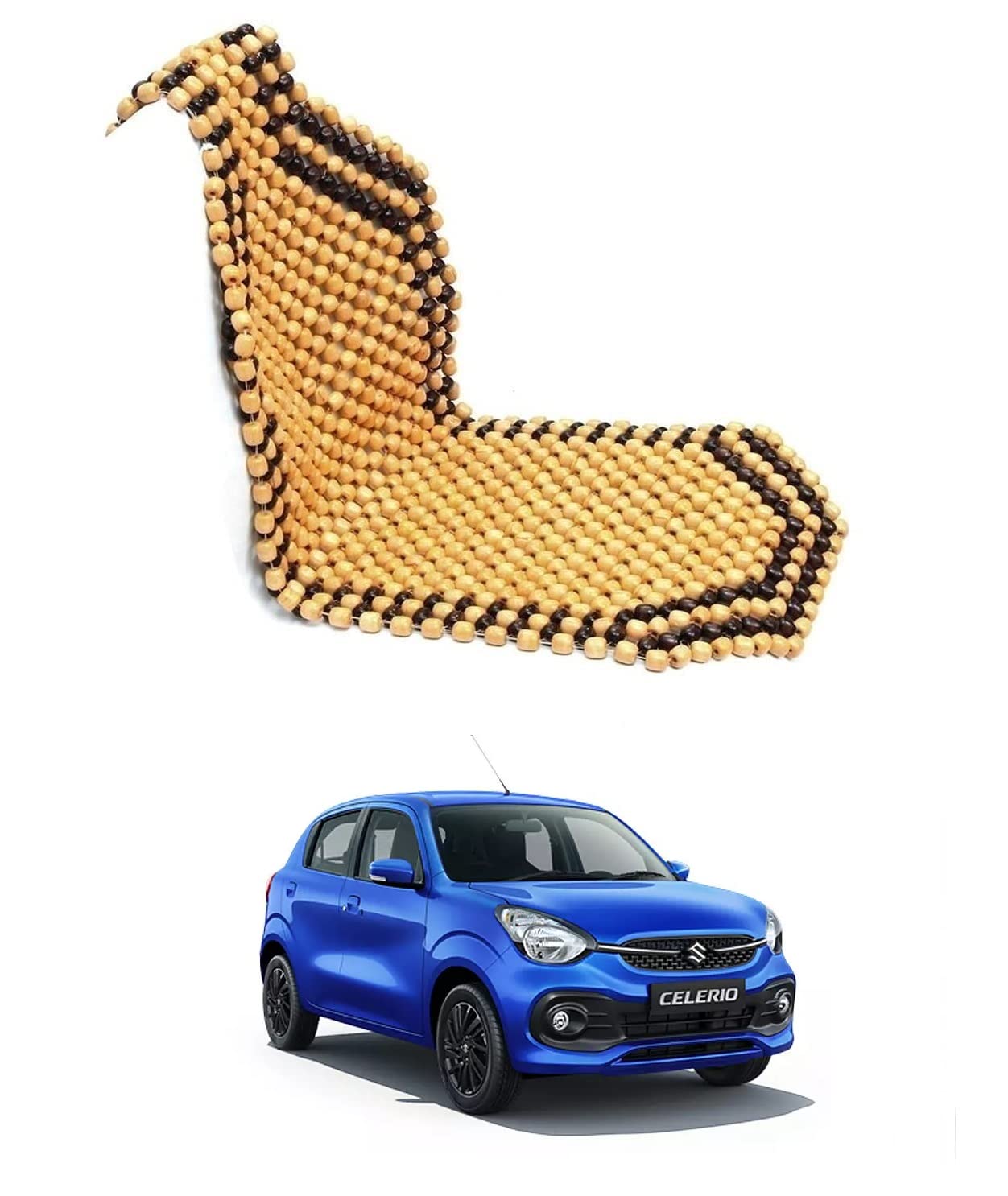 KOZDIKO Accupressure Wooden Bead Seat Cover for Maruti Suzuki CELERIO 2021PRESENT