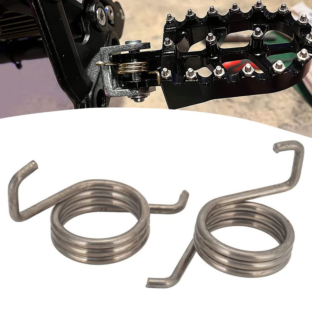 JFG RACING Sur Ron Foot Pegs Springs for Light Bee/Surron/Sur Ron S/Sur Ron X/X160/X260-1 Pair