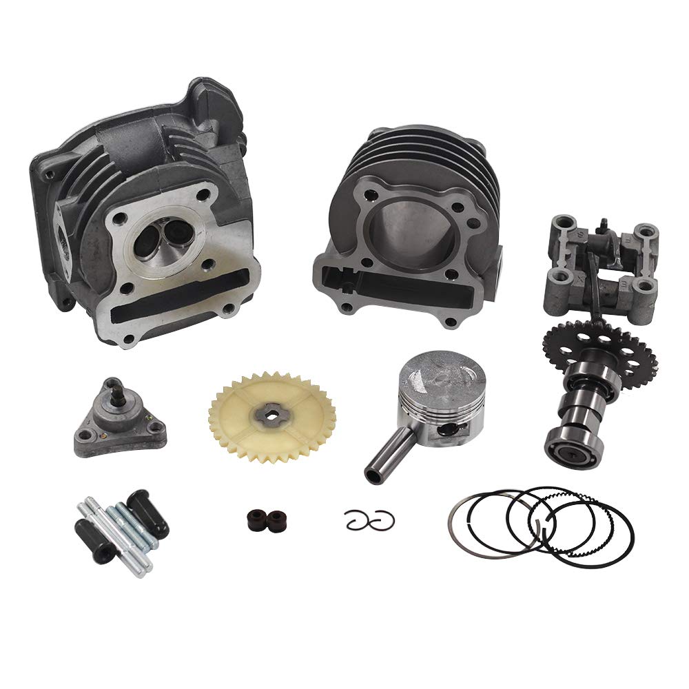 TRKIMAL GY6 100cc Big Bore Cylinder Rebuild Kit 64mm Valve 139QMB Model TRKIMAL-001