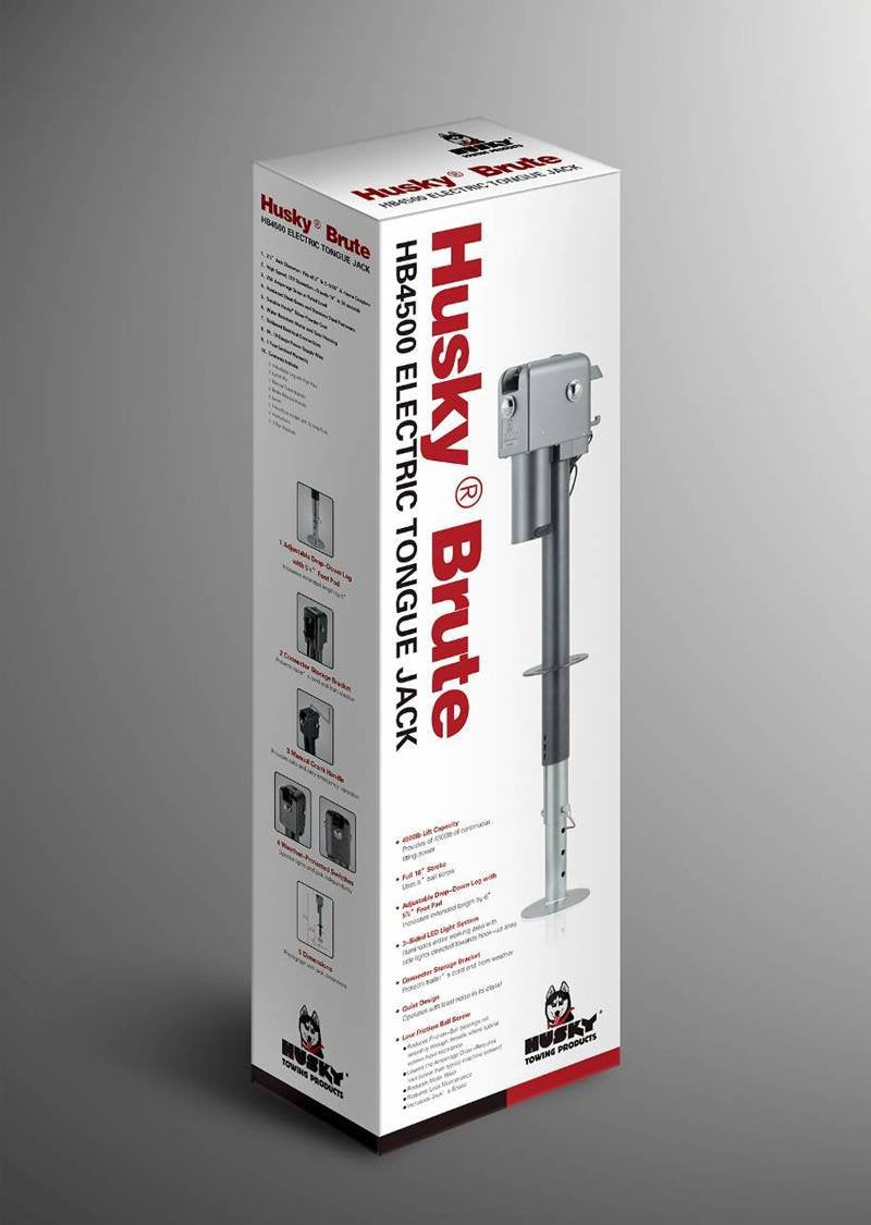 Husky Hb4500 4500 Lbs. Brute Power Jack, Hammer Gray Finish