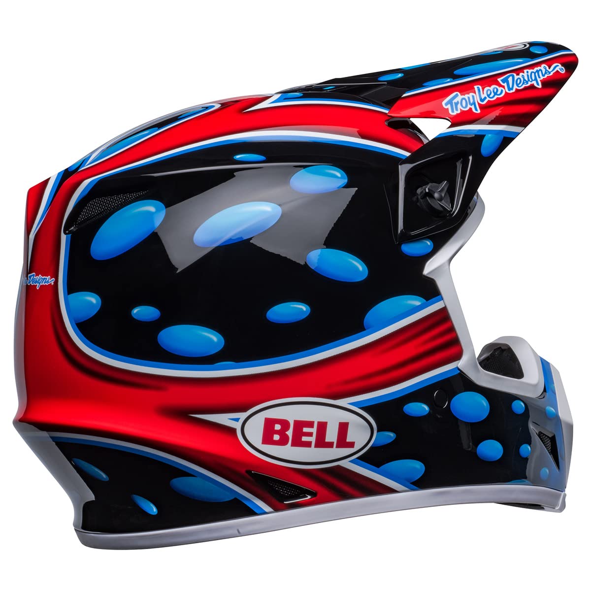 BELL MX-9 MIPS Dirt Helmet - XX-Large, Polycarbonate, McGrath Showtime 23 Gloss Black/Red