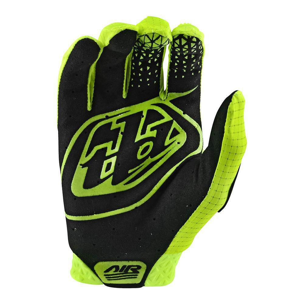 Troy Lee Designs Air Glove - Motocross Riding Gloves, Flo Yellow, Large, Silicone, Model 404785064