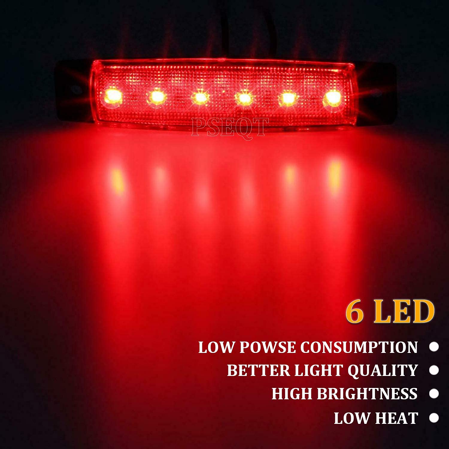 Pseqt 10 Pcs Led Rock Strip Lights Car Underglow Wheel Fender Well Lighting Kits Waterproof For Golf Cart Wrangler Offroad Truck