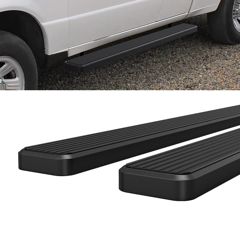 Hd Ridez Running Board Side Step 6' Black Compatible With Ford Ranger Mazda B-Series 1999-2011 Super Cab 4-Door (Side Steps Side Bars)