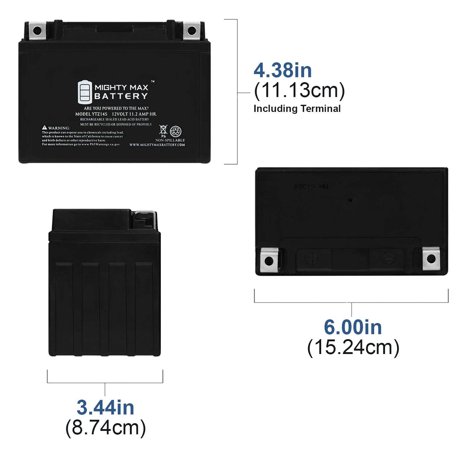 Mighty Max Battery 12V 11.2Ah Battery For Honda 750 Vt750Dc A B Shadow Spirit 2001-2007 Brand Product