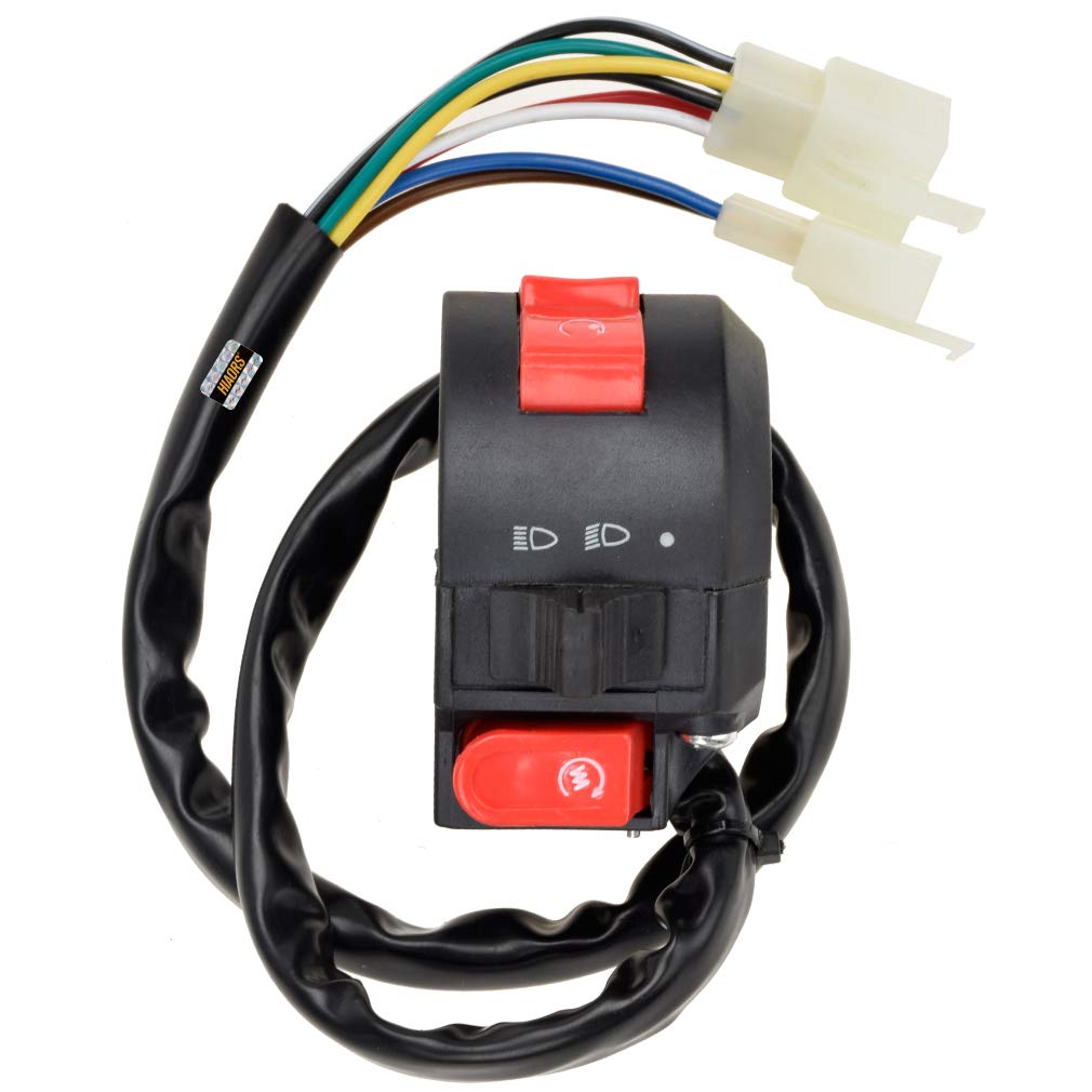 Hiaors Atv Left Kill Light Starter Switch 8 Pin For Taotao Sunl Peace Eagle 50Cc 70 Cc 90Cc 110Cc 125Cc 150Cc Chinese Atvs Quad 