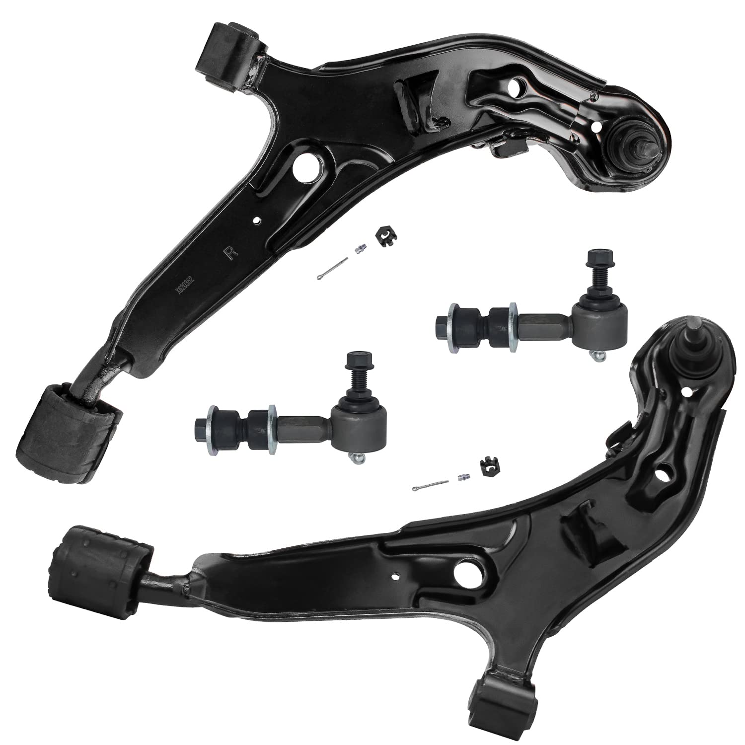 Detroit Axle - 4pc Front End Control Arms Kit for 1995-1999 Nissan Maxima 1996-1999 Infiniti I30 2 Lower Control Arms w/Ball Joi