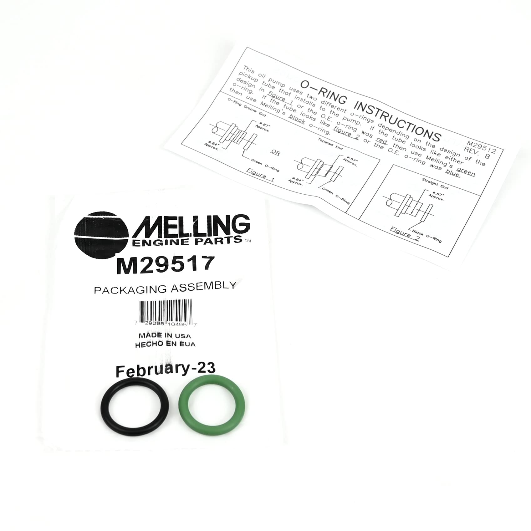 Michigan Motorsports Melling M29517 Oil Pump Pickup O-Ring Seals For Ls Engines 4.8 5.3 5.7 6.0 6.2 Ls1