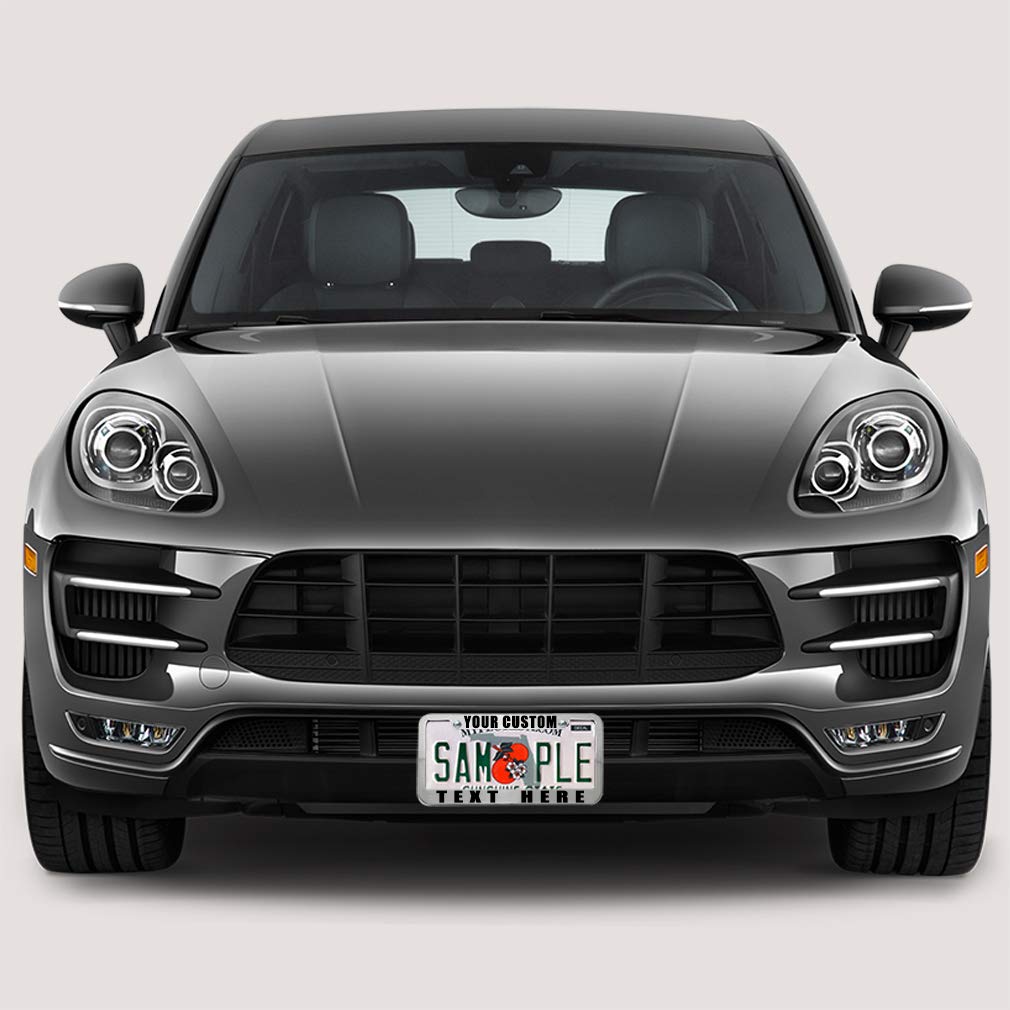 Speedy Pros Funny License Plate Frame Custom Personalized Text Zinc Cute Car Accessories License Plate Holder Chrome 2 Holes Set Of 2