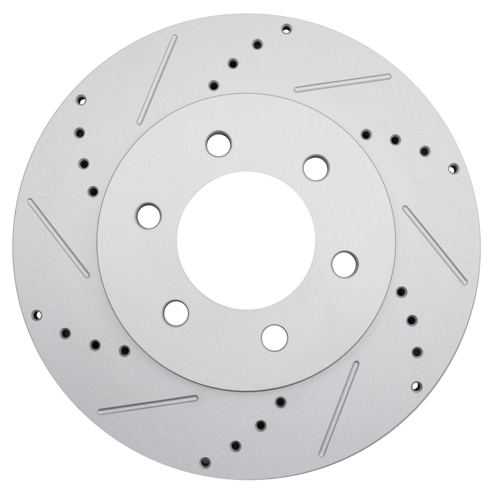 Trq Front Performance Brake Rotors Set Premium G-Coated Cross Drilled & Slotted Compatible With 2003-2006 Ford Expedition Lincol