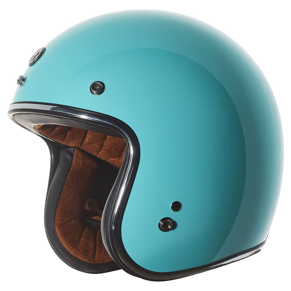 Torc T50/Del Mar Open Face 3/4 Motorcycle Helmet With Color/Graphic Dot Approved (Robin Egg Blue, Medium)
