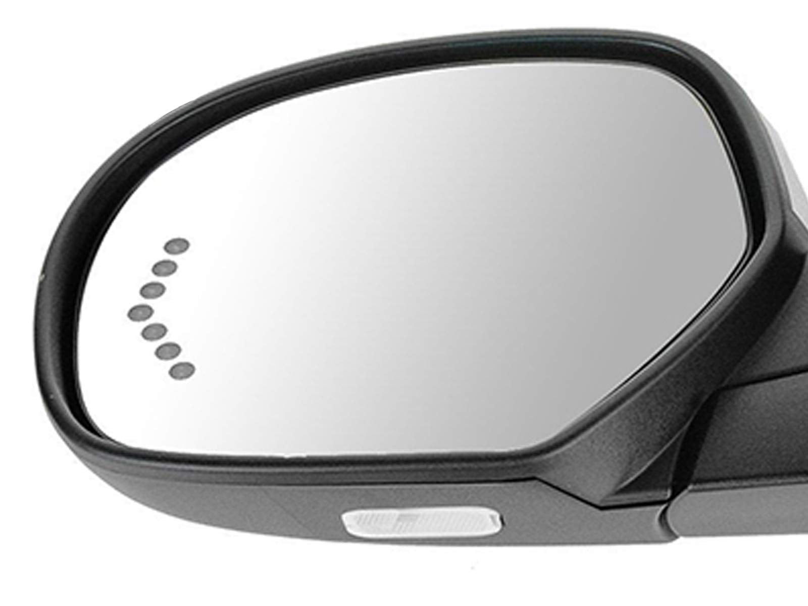Auto Parts Avenue Power Folding Mirror Driver Left Side Chrome Cover CV085502-1 Black/Chrome for 2009-2013 Silverado Sierra Yukon Tahoe
