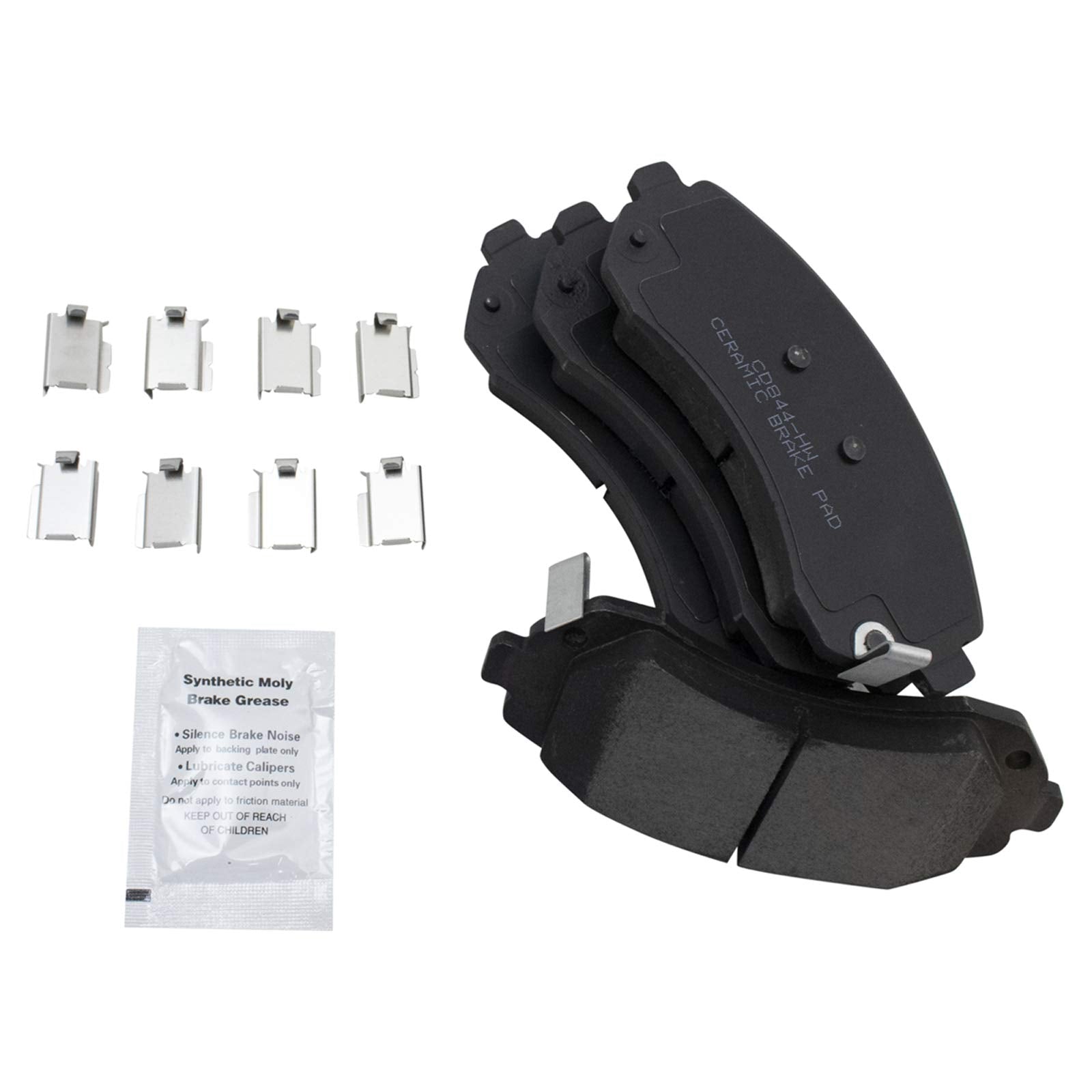 Trq Front Brake Pad & Rotor Kit Brake Pads Brake Rotor Ceramic Compatible With 2002-2007 Buick Rendezvous 2001-2005 Pontiac Azte
