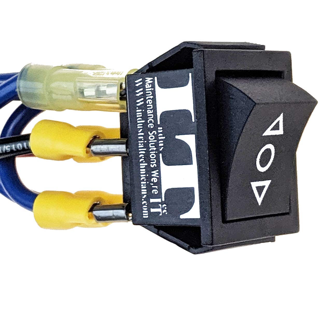 Industec Wired 20 Amp 12V Dc Motor Polarity Reversing Rocker Maintained Latch Switch