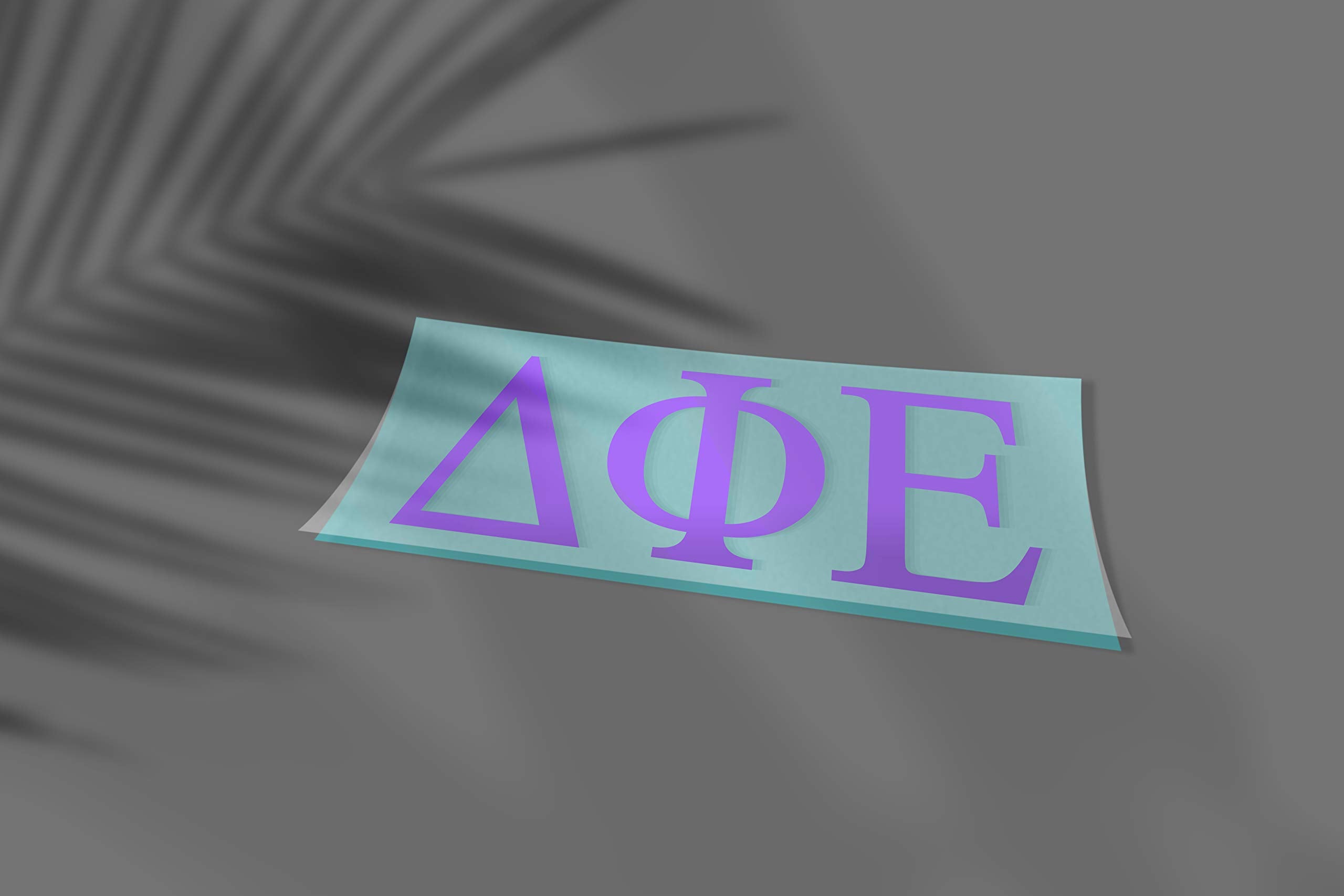 Pro-Graphx Delta Phi Epsilon Greek Sorority Sticker Decal, 2.5 Inches Tall, Lilac