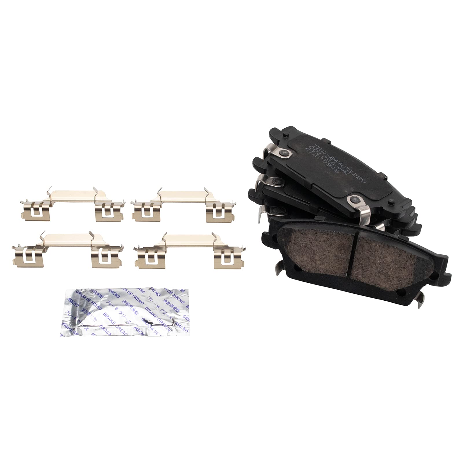 TRQ Rear Brake Pad & Rotor Kit Brake Pads Brake Rotor Ceramic Compatible with 2010-2011 Cadillac STS