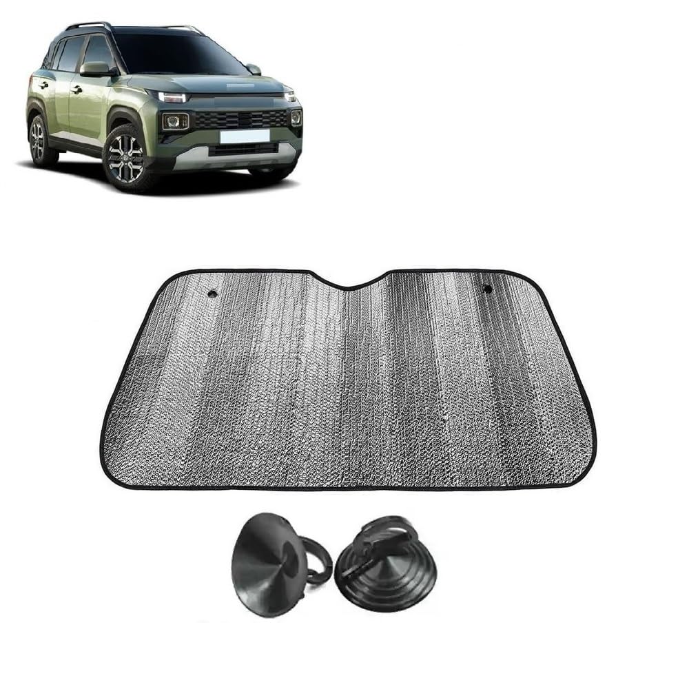 Car Windshield Sun Shade UV Rays Protector Silver Sunshade Solar Reflective suitable for H y u n d a i Exter