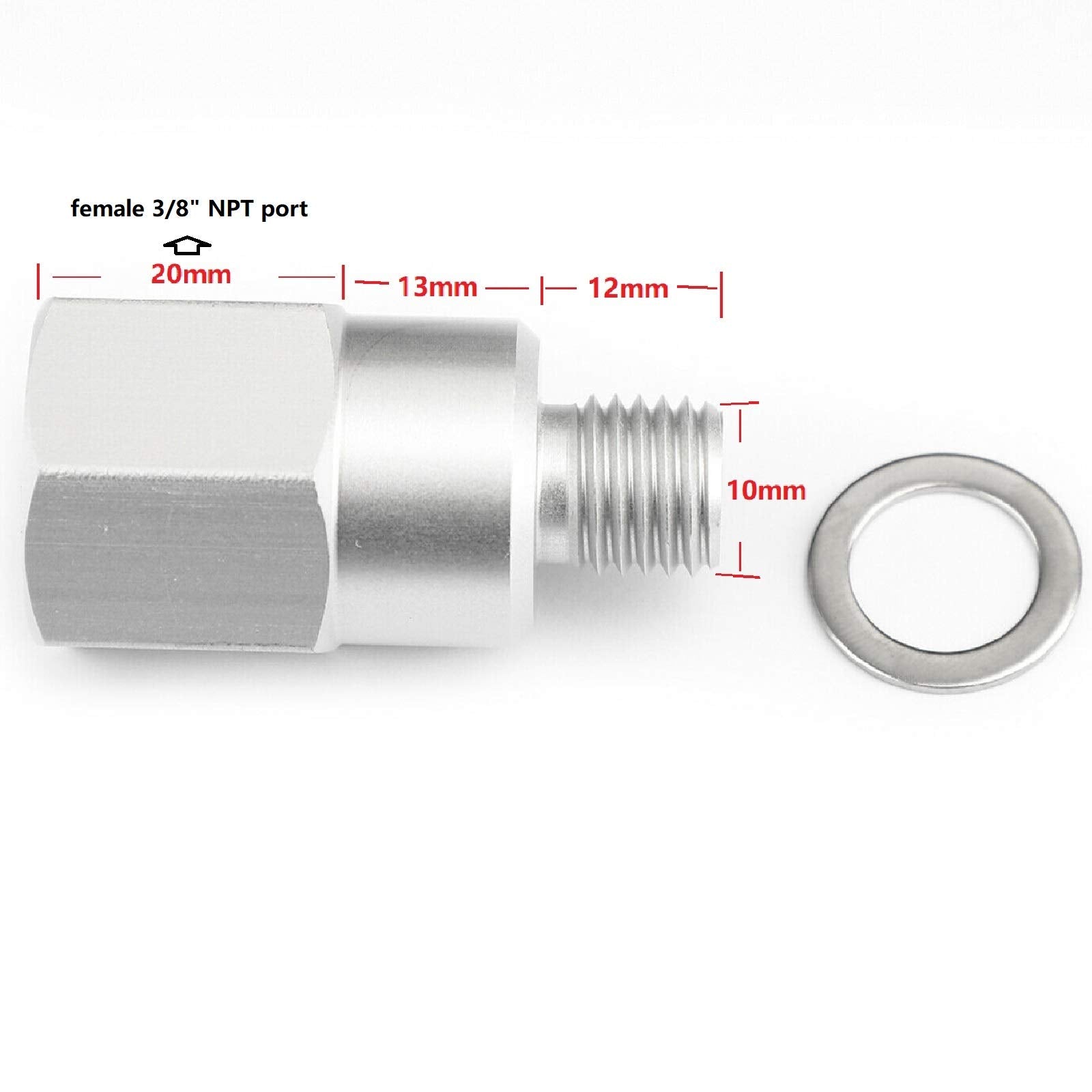 Ls Engine Swap Coolant Water Temp Sensor Adapter M12 1.5 Adapter To 3/8 Npt Temperature Sensor Ls1 Lsx Ls3 Lm7 Lr4 Lq4 Ls6 L59 L