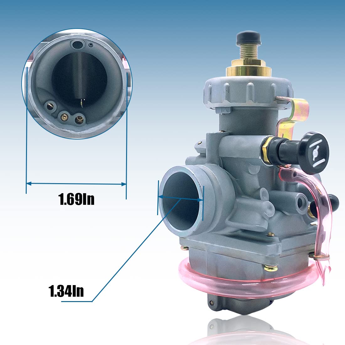 Aniro Moto Blaster 200 Carburetor & Fuel Switch Valve Petcock for Yamaha YFS 200 (1988-2006)