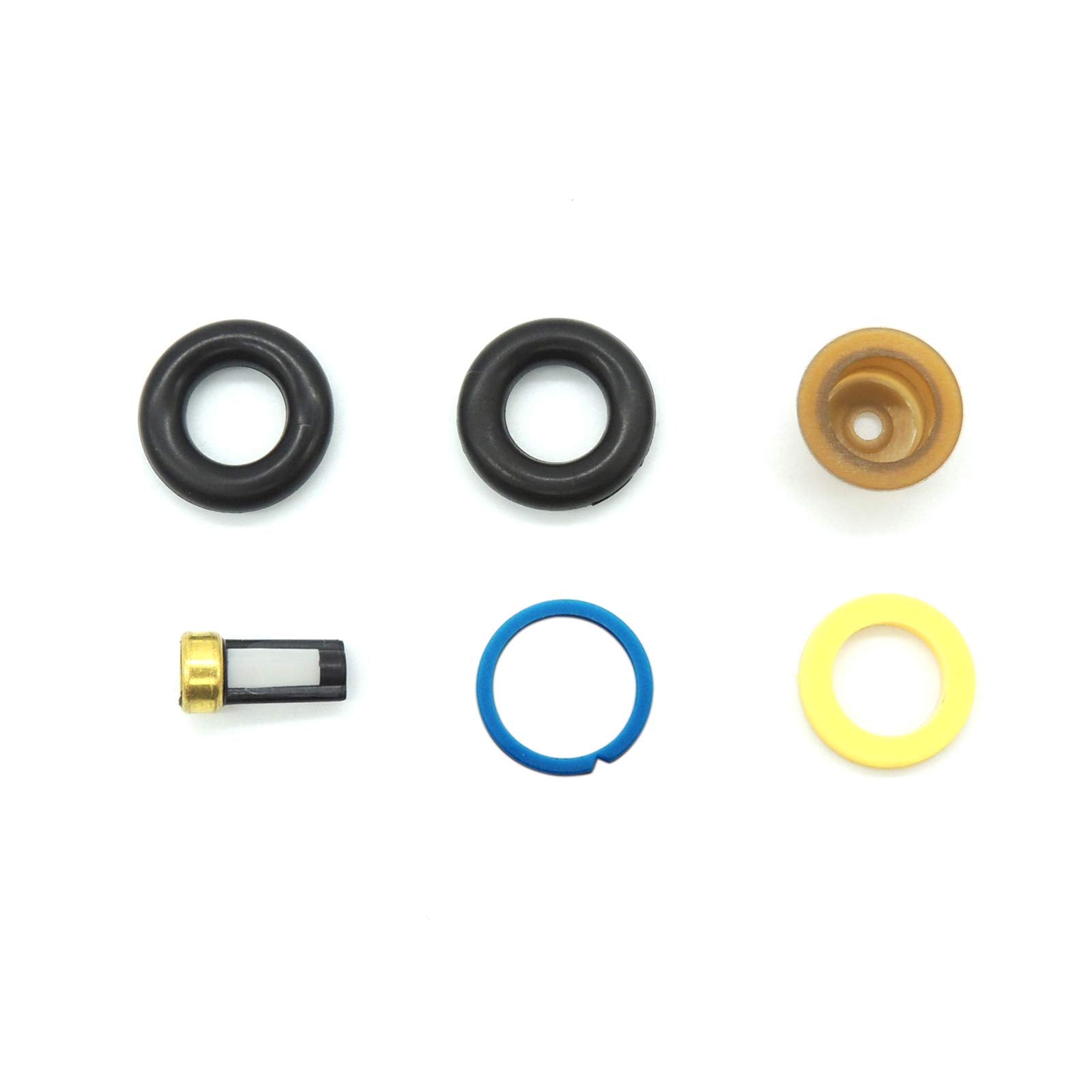 HiSport Fuel Injector Seal Kits Include O-rings, Pintle Caps, Seal Spacers and Filter Baskets Universal Repair Set Replaces 0280