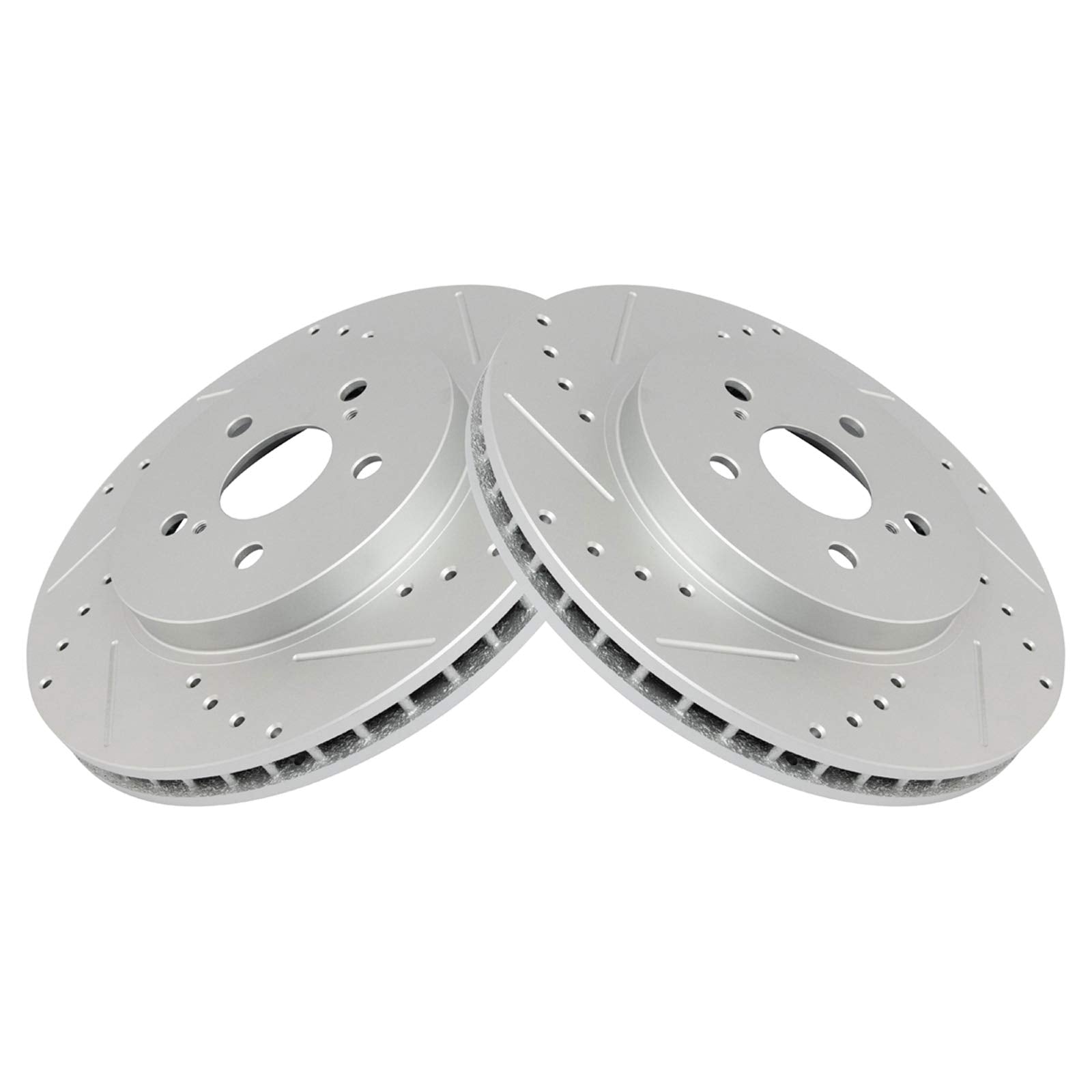 Trq Front Performance Brake Rotors Set Premium G-Coated Compatible With 2004-2006 Lexus Rx330 2007-2009 Rx350 2006-2008 Rx400H 2