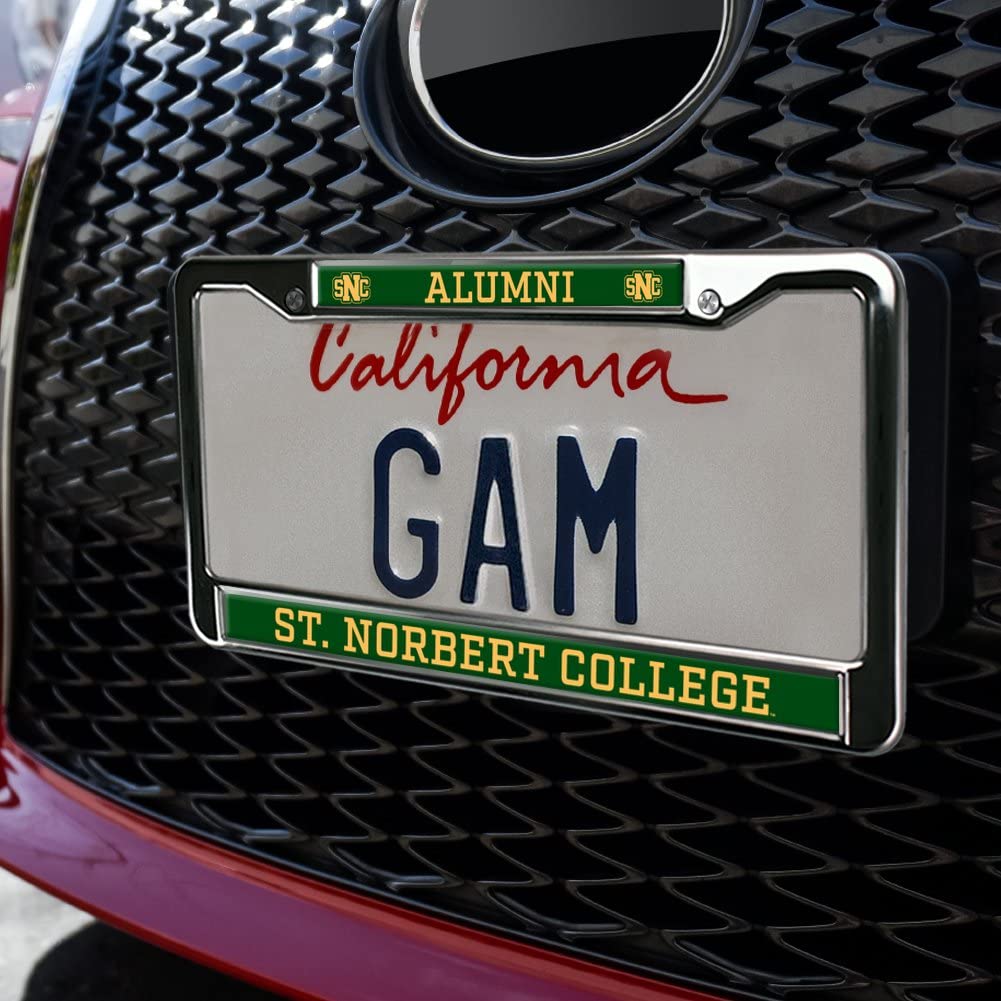 St. Norbert College Alumni Logo Full Size Standard License Plate Metal Frame