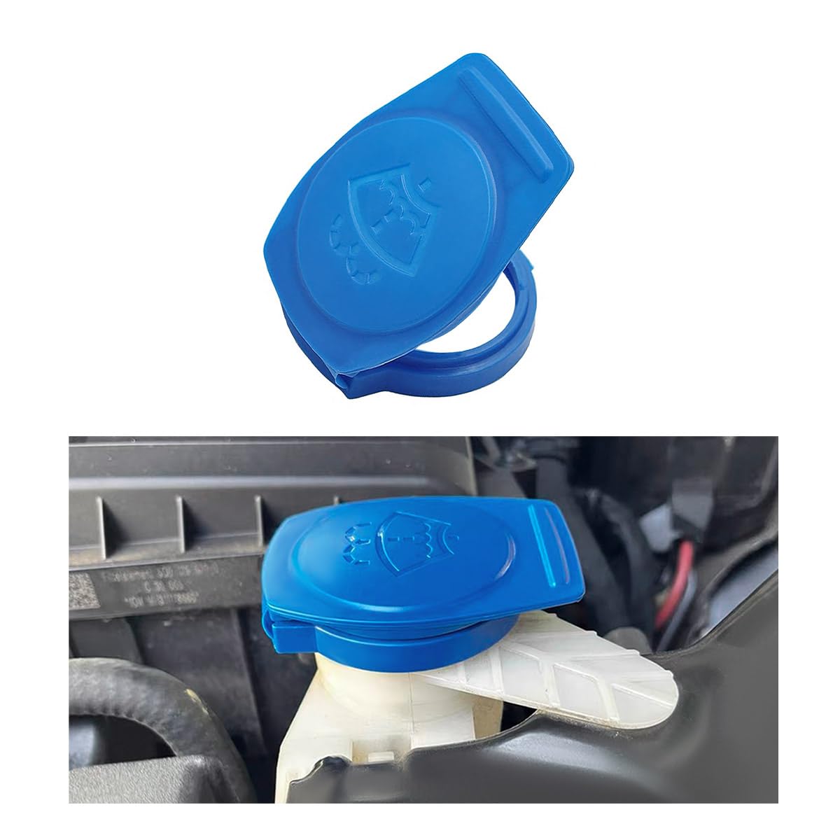 Suvnie Windshield Wiper Washer Fluid Reservoir Tank Bottle Cap Cover, Oe Number 3Q0955455, Car Wiper Bottle Cover Replacement Co